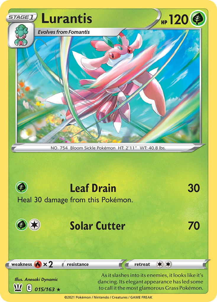 Lurantis - 015/163 (SWSH05) Rare - Near Mint