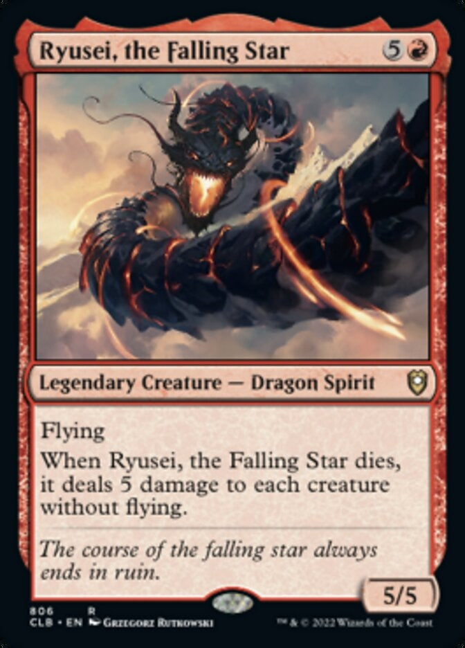 Ryusei, the Falling Star [#806 Commander Decks] (CLB-R)