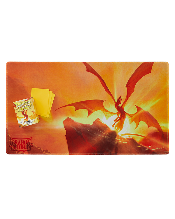 Dragon Shield: Playmat - Yellow Dragon -  Elichaphaz, The Light Benders