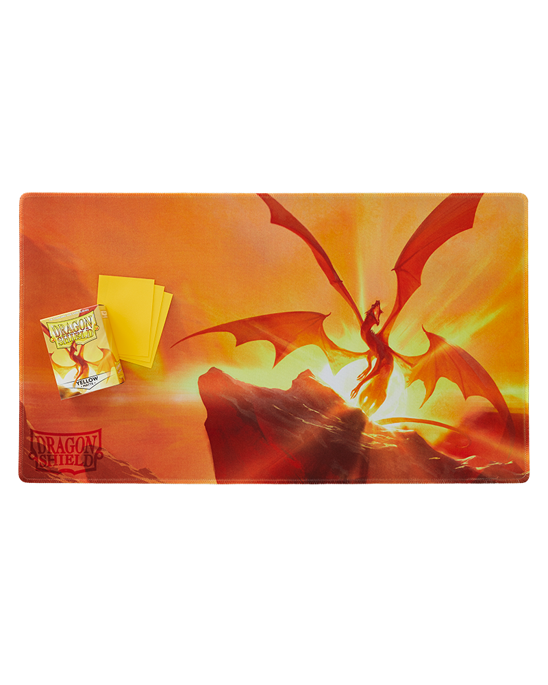 Dragon Shield: Playmat - Yellow Dragon -  Elichaphaz, The Light Benders