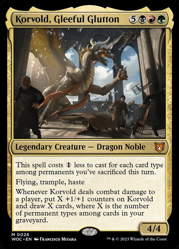 Korvold, Gleeful Glutton [#0026 New Commander Cards] (WOC-M)