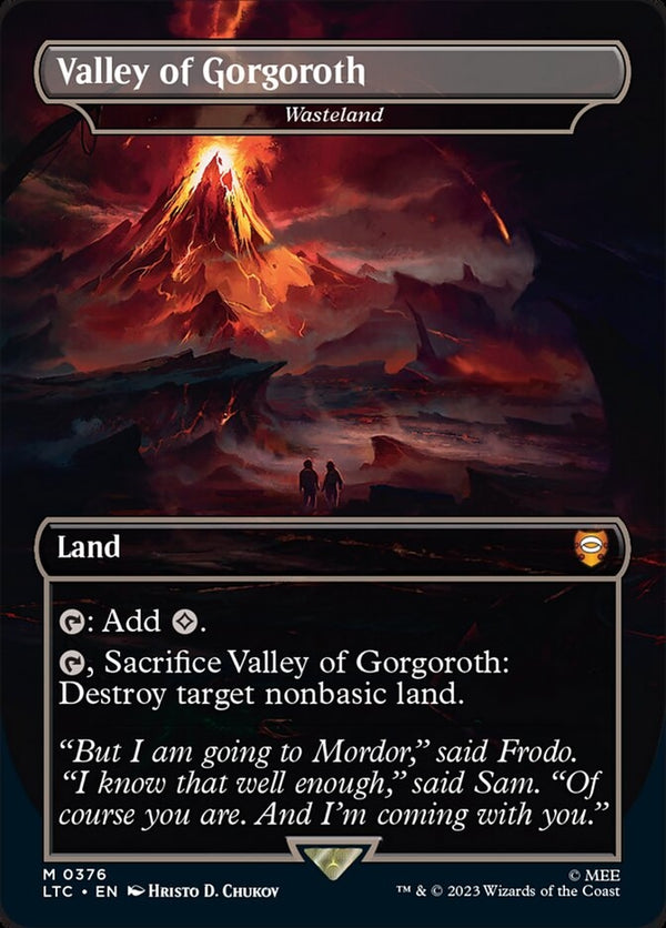 Valley of Gorgoroth - Wasteland [#0376 Alternate-Art Borderless] (LTC-M)