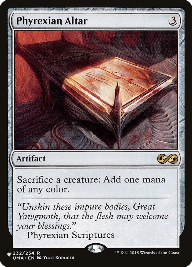 Phyrexian Altar (UMA-R-LIST)