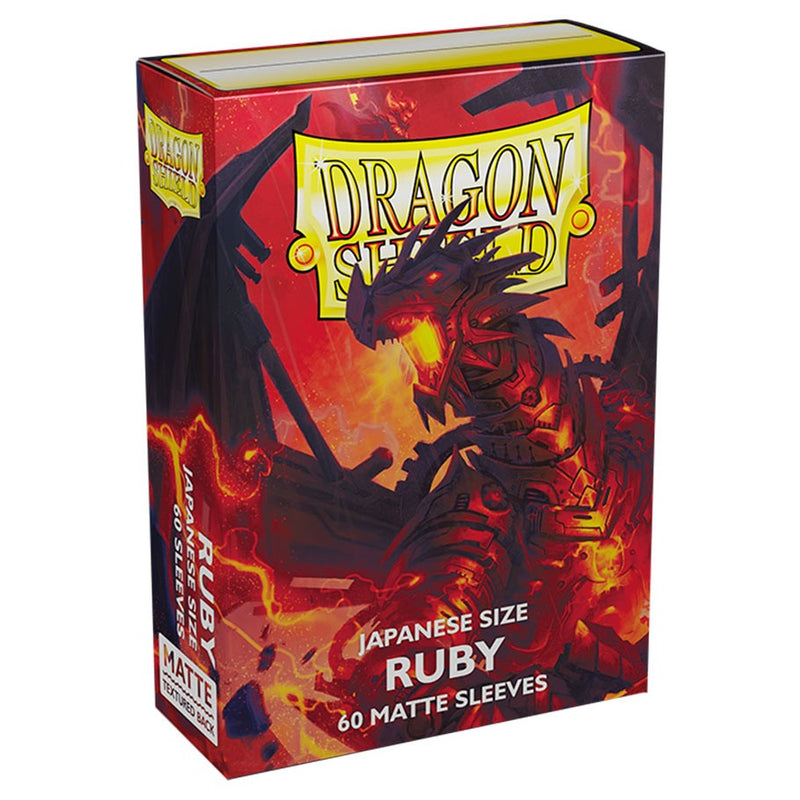 Dragon Shield: Mini - Matte: Ruby 60 Count