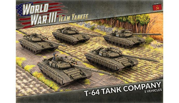 Flames of War: Team Yankee WW3: Soviet (TSBX30) - T-64 Tank Company (x5 Plastic)