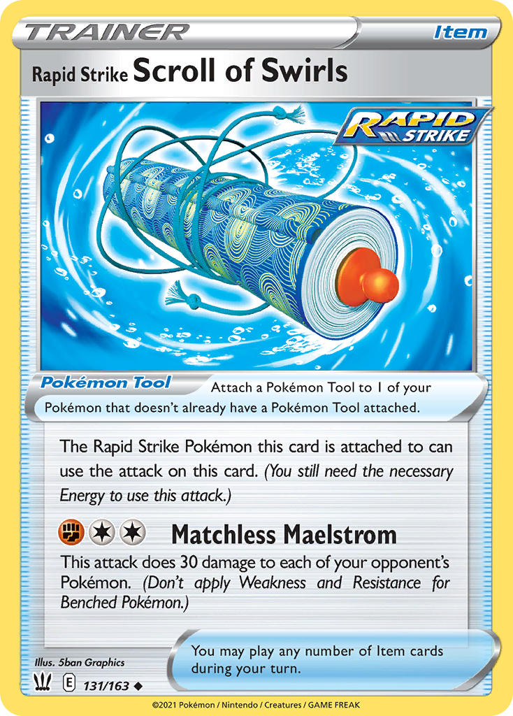 Rapid Strike Scroll of Swirls - 131/163 (SWSH05) Uncommon - Near Mint