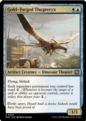 Gold-Forged Thopteryx [#0031] (MAT-U-FOIL)