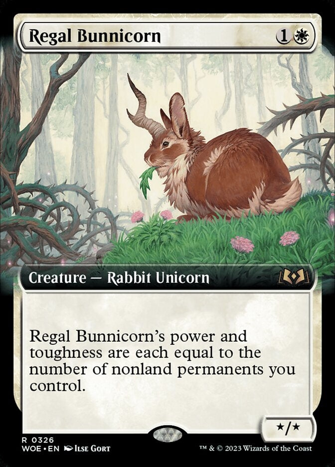 Regal Bunnicorn [#0326 Extended Art] (WOE-R)