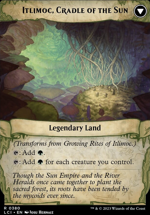 Growing Rites of Itlimoc // Itlimoc, Cradle of the Sun [#0380 Extended Art] (LCI-R)