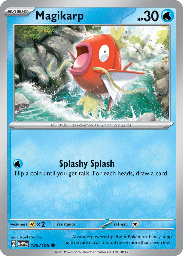 Magikarp - 129/165 (MEW) Common - Near Mint