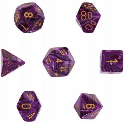 CHX27437: Vortex - Poly Set Purple w/gold (7)
