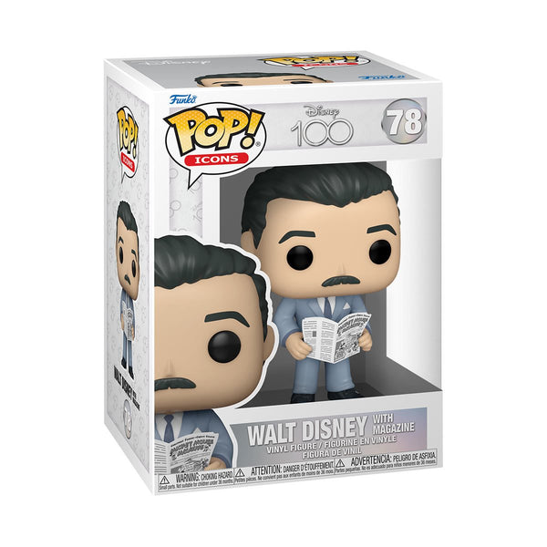 POP Figure: Disney 100 #0078 - Walt Disney w/ Magazine