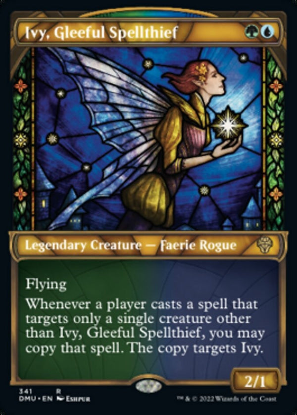 Ivy, Gleeful Spellthief [#341 Textured FOIL] (DMU-R)