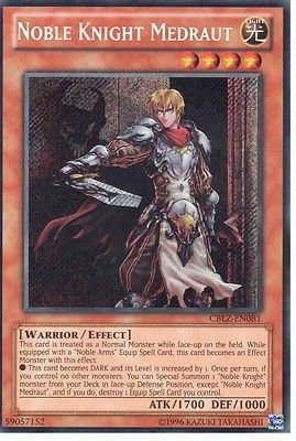 Noble Knight Medraut (CBLZ-EN081) Secret Rare - Near Mint Unlimited