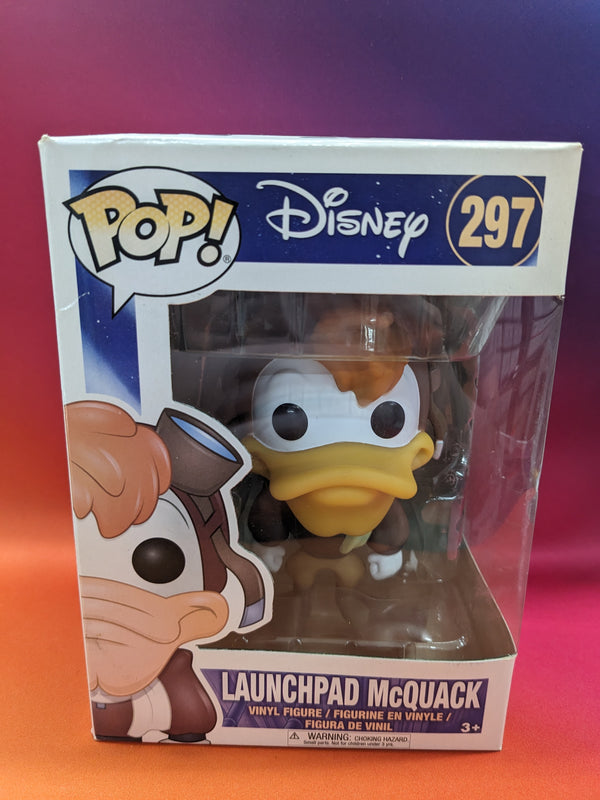 POP Figure: Disney Darkwing Duck #0297 - Launchpad Mcquack (Box Damaged)