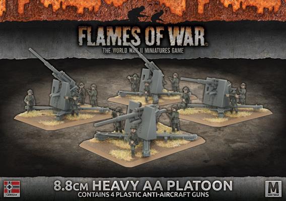 Flames of War: WWII: German (GBX119) - 8.8cm Heavy AA Platoon (Plastic) (Early)