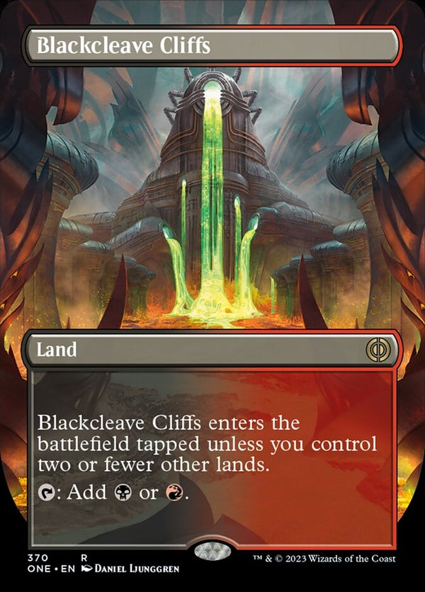 Blackcleave Cliffs [#370 Alternate-Art Borderless] (ONE-R)