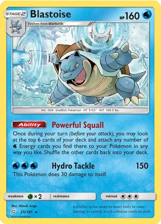 Blastoise (25/181) Reverse Holo