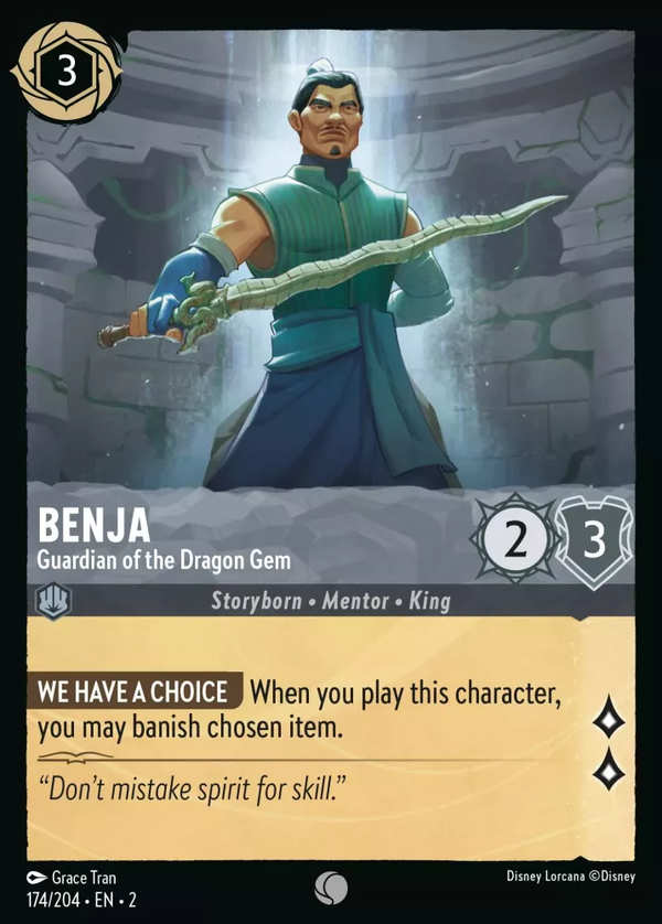 Benja - Guardian of the Dragon Gem (Rise of the Floodborn 174/204) Common - Near Mint