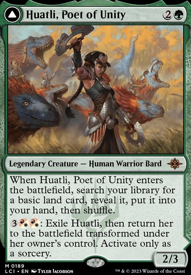 Huatli, Poet of Unity // Roar of the Fifth People [#0189] (LCI-M)