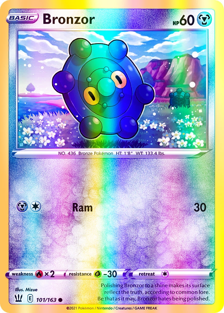 Bronzor - 101/163 (SWSH05) Common - Near Mint Reverse Holofoil