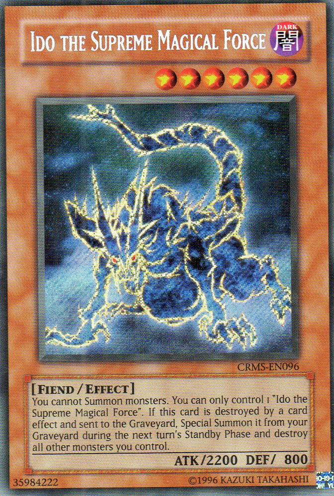 Ido the Supreme Magical Force (CRMS-EN096) Secret Rare - Near Mint Unlimited