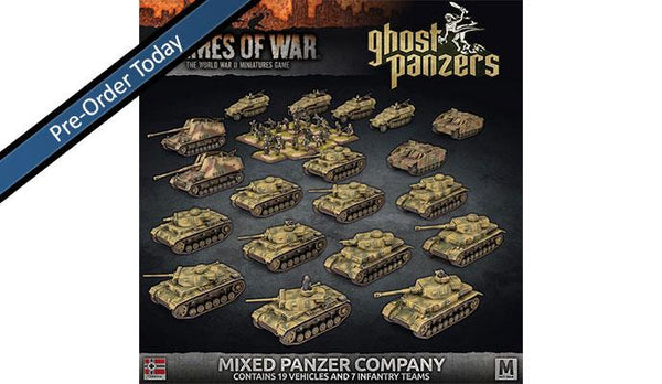 Flames of War: WWII: German (GEAB24) - Ghost Panzers: Mixed Panzer Company