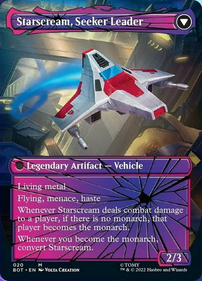 Starscream, Power Hungry // Starscream, Seeker Leader [#020 Shattered Glass] (BOT-M)