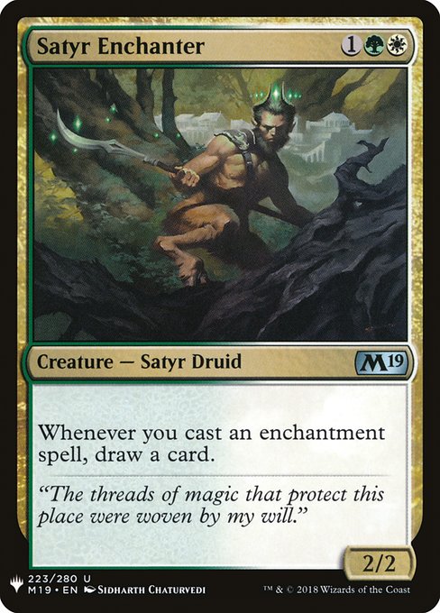 Satyr Enchanter [Mystery Booster #1479] (M19-U)