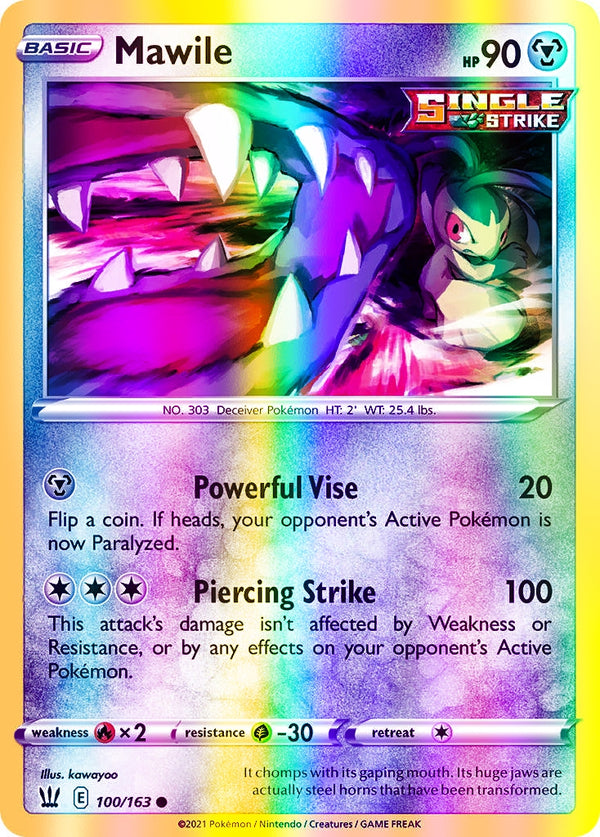 Mawile - 100/163 (SWSH05) Common - Near Mint Reverse Holofoil