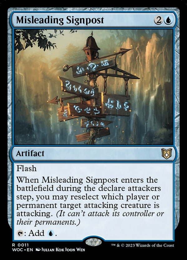 Misleading Signpost [#0011 New Commander Cards] (WOC-R)