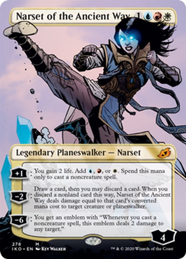 Narset of the Ancient Way [#278 Borderless Planeswalker] (IKO-M)