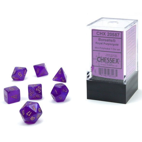 CHX20587: Borealis - Mini Poly Set Royal Purple w/gold (Luminary) (7)
