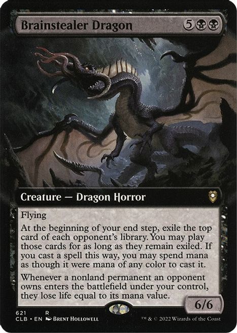 Brainstealer Dragon [#621 Extended Art Commander Decks] (CLB-R)