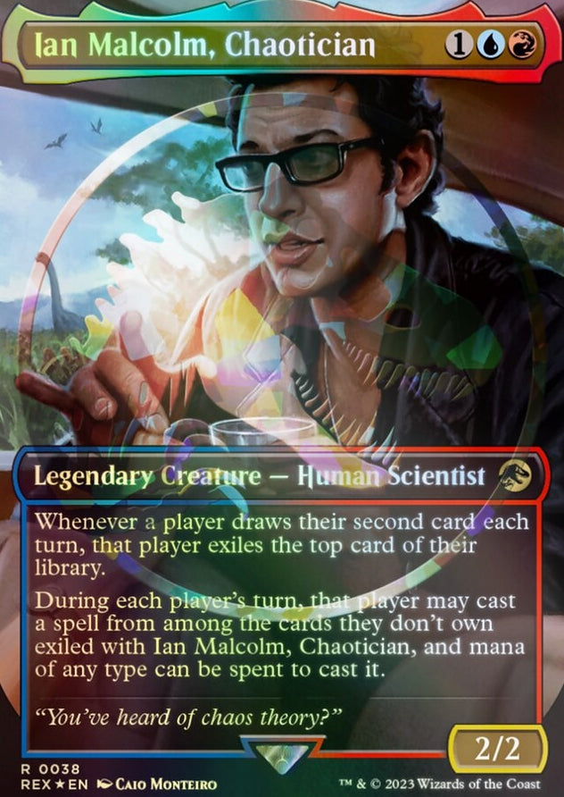 Ian Malcolm, Chaotician [#0038 Embossed Foil] (REX-R)