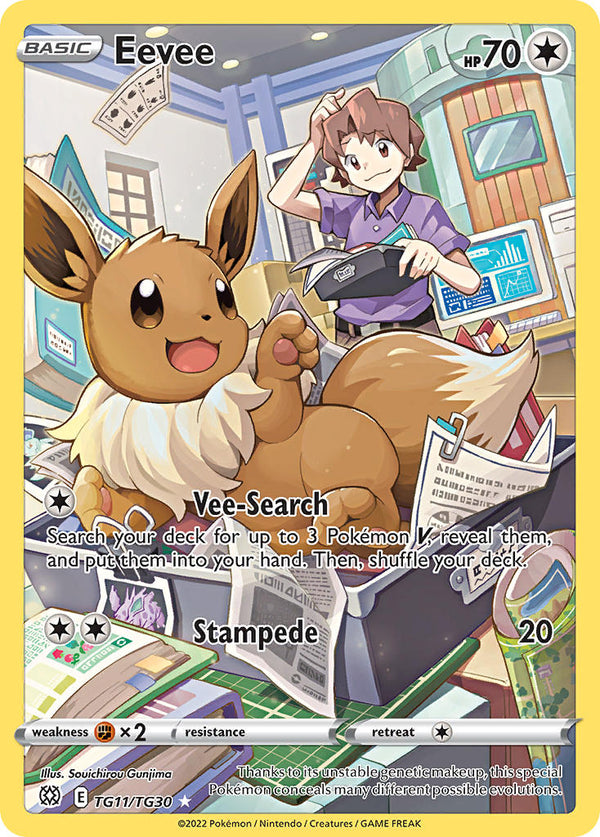 Eevee - TG11/TG30 (SWSH09:TG) Ultra Rare - Near Mint Holofoil