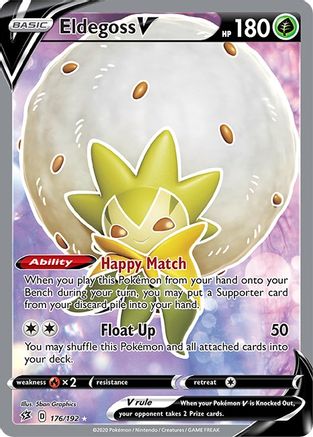 Eldegoss V (Full Art) - 176/192 (SWSH02) Ultra Rare - Near Mint Holofoil