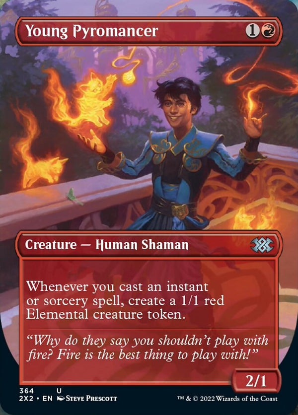 Young Pyromancer [#364 Alternate-Art Borderless] (2X2-U)