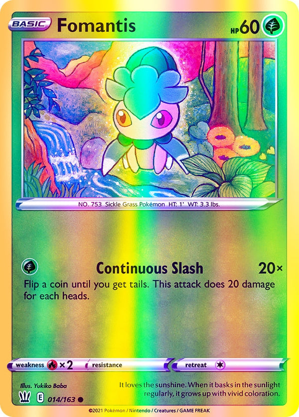 Fomantis - 014/163 (SWSH05) Common - Near Mint Reverse Holofoil