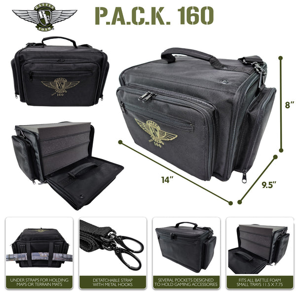 Battle Foam: PACK 160 Bag - Magna Rack Sliders Load Out (Black)