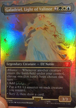 Galadriel, Light of Valinor [#0498 Borderless] (LTC-M-FOIL)