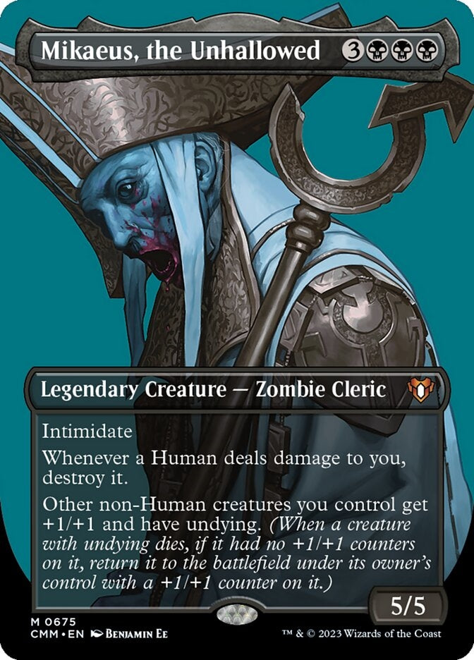 Mikaeus, the Unhallowed [#0675 Borderless Profile] (CMM-M)