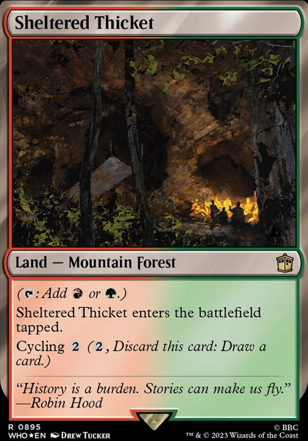 Sheltered Thicket [#0895 Surge Foil Reprint] (WHO-R)