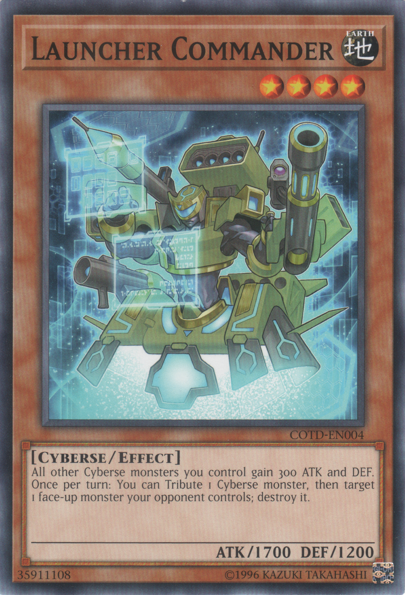 Launcher Commander (COTD-EN004) Near Mint Unlimited - Common