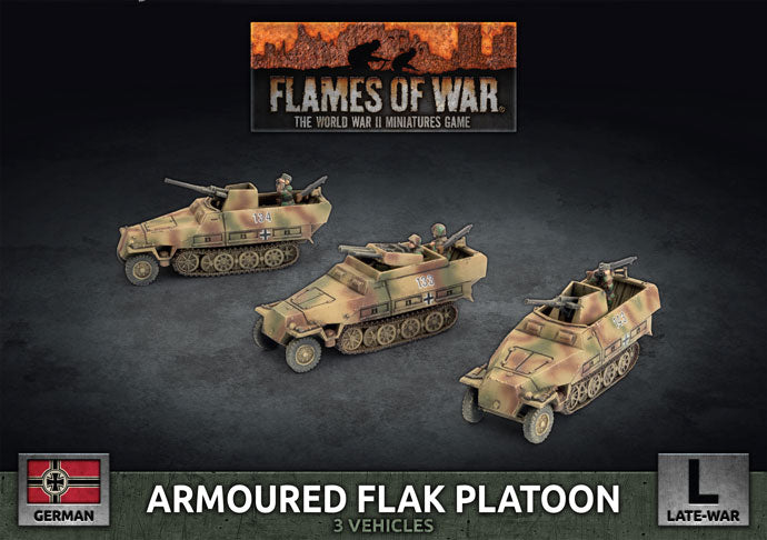 Flames of War: WWII: German (GBX180) - Armoured Flak Platoon (Plastic) (Late)