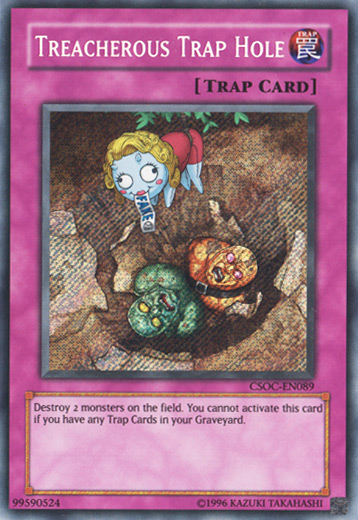 Treacherous Trap Hole (CSOC-EN089) Secret Rare - Near Mint Unlimited