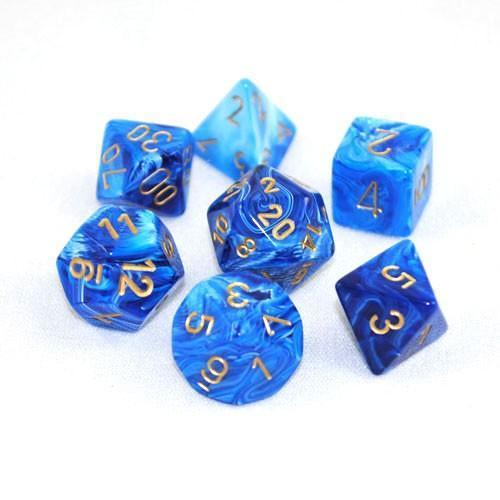 CHX27436: Vortex - Poly Set Blue w/gold (7)