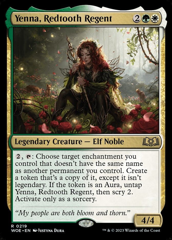 Yenna, Redtooth Regent [#0219] (WOE-R)