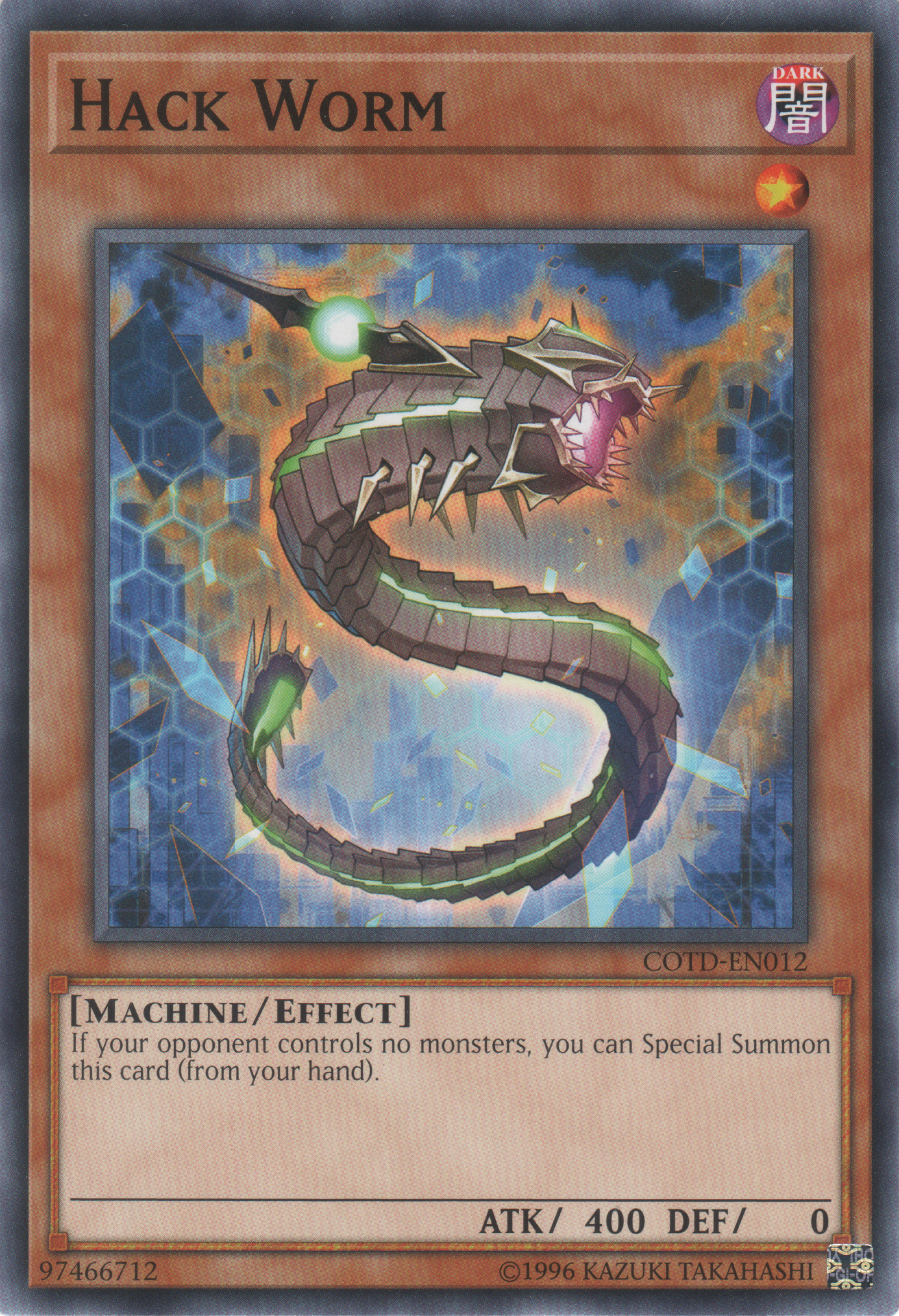 Hack Worm (COTD-EN012) Near Mint Unlimited - Common