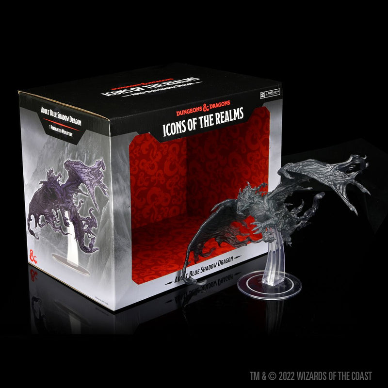 D&D Miniatures: Icons of the Realms - Premium Figure: Adult Blue Shadow Dragon